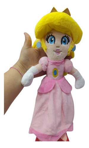 Peluche Hermosa Princesa Peach Mario Bros