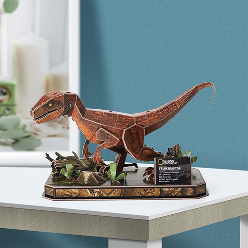 Puzzle 3d Velocirraptor Natgeo 63 Piezas Cubicfun