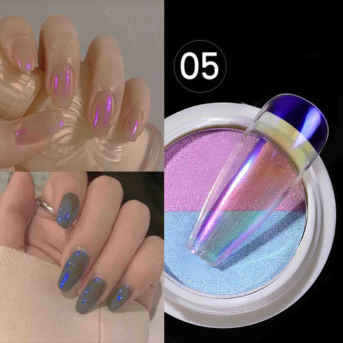 Espejo Holográfico En Polvo Para Uñas Aurora A Pigment Powd
