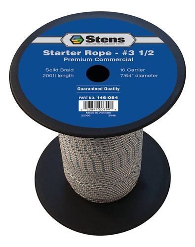 Stens - 146-084 200 Solid Braid Starter Rope, 3 1/2 Trenza S