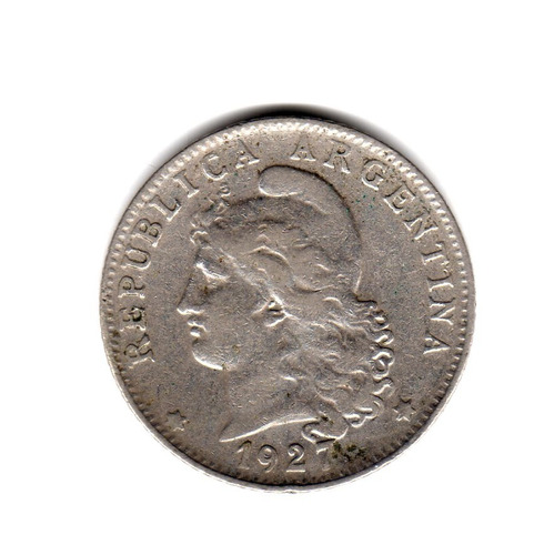 Moneda Argentina Niquel 20 Centavos 1927