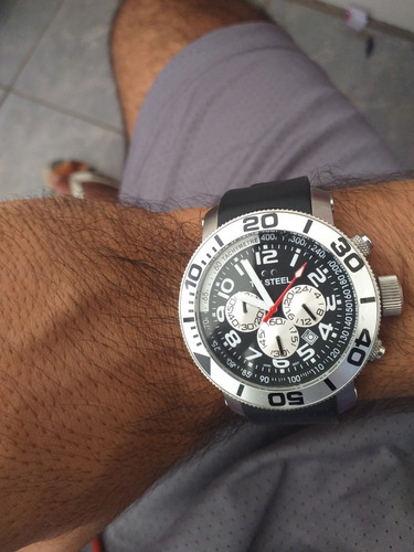 Relógio Tw Steel Mod. Tw72 Pulseira De Borracha (usado)