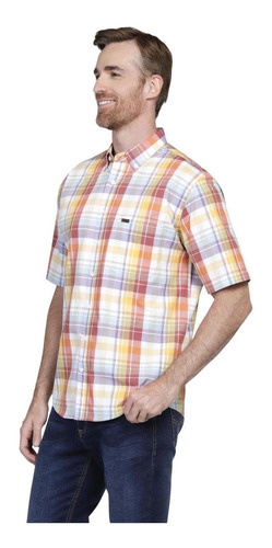 Imagen 2 de 5 de Camisa Regular Fit Lee Hombre Manga Corta 21m8