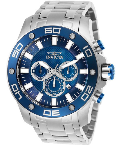 26074 Pro Diver Cronógrafo Negro Dial Reloj De Los Hombres