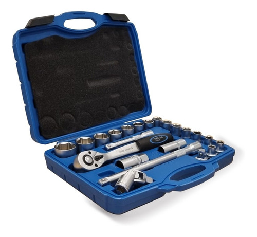 Set Juego De Tubos Bocallaves 22 Piezas 1/2 Cromo Vanadio