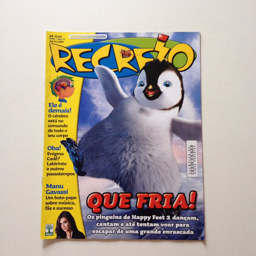 Revista Recreio Que Fria Os Pinguins De Happy Feet 2  X285