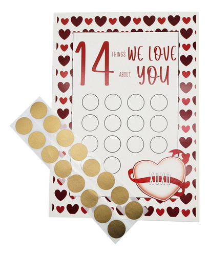 H Stationery 14 Coisas Que Eu Amo Em VocĂȘ Para O Dia Dos Nam