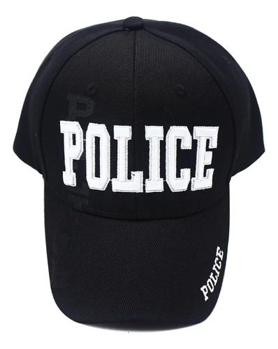 Dailycarry Gorra De Béisbol Ajustable De Policía Negra Y Azu