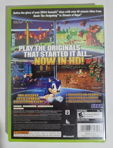 Sonic's Ultimate Genesis Collection Xbox 360 Game For Sale