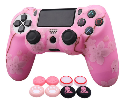 Cherry Blossoms Ps4 Controller Skins Ralan, Sakura Silicone.