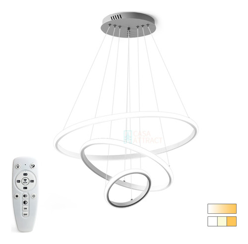Lustre Pendente Escadas Teto Duplo Alto Arcos 3 Tons 160cm