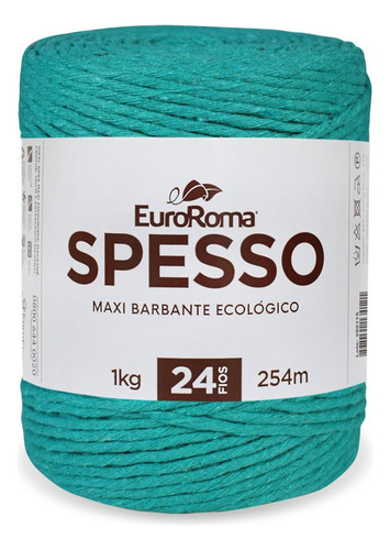 Barbante Euroroma Spesso 24 Fios 1kg Cor 0810 - Verde Água Escuro