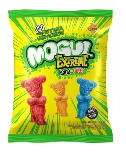 Gomitas Mogul Extreme Oso Ácido Dulce X 200 G.