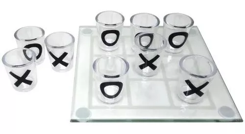 Jogo Da Velha Com Copos Drink Shot Dose 10ml