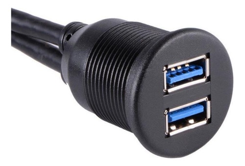 /para Cable De Extensión A Tablero Del Coche Doble Usb 3.0,