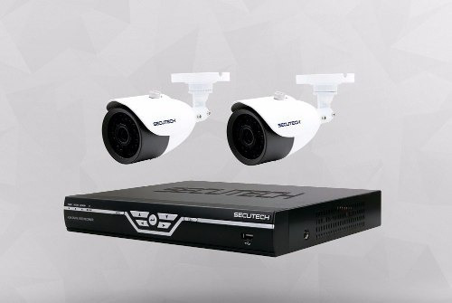 Kit Secutech 2 Camaras Ir 650 Tvl Dvr 4 Canales Salida Hdmi