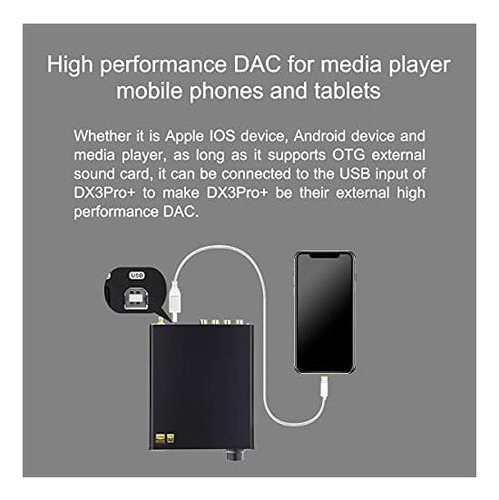 Topping Dx3pro+ Ldac Amplificador De Auriculares Es9038q2m