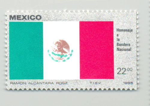 Estampilla Bandera Nacional Tricolor  1985