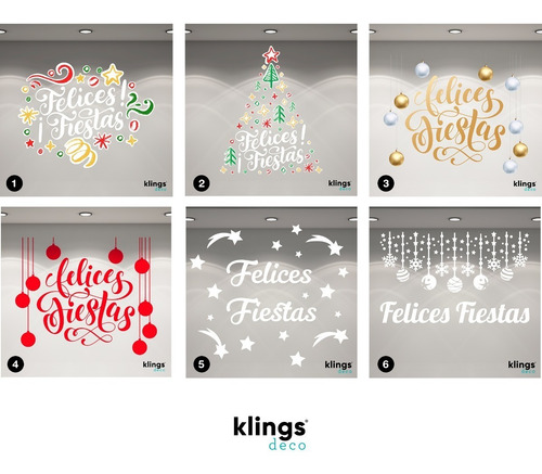 Imagen 3 de 10 de Vidrieras Plotter Vinilos Navidad Felices Fiestas