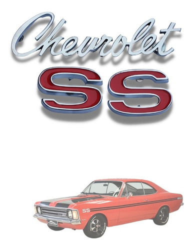 Emblemas Manuscrito Chevrolet Opala Ss 71 72 73 74 