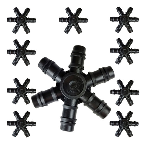 Conector Aranha Para Aeração Mixlife C/10 Unidades Aquaponia