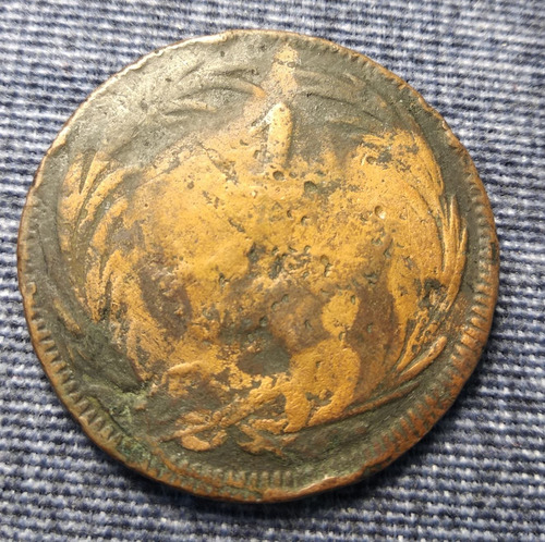 Moneda Un Cuarto De Real (cuartilla) 1829. Baja Condición (Usado)