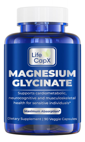 Glicinato De Magnesio 667 Mg + Vitamina B6 C Y E 90 Capsulas