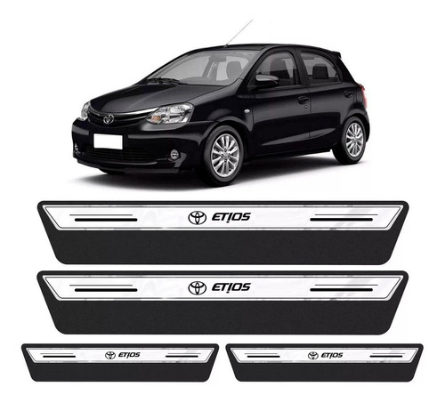 Soleira Protetor Porta Platinum Toyota Etios 2013 2014 2015 