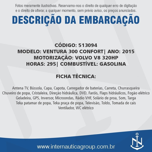 Imagem 2 de 9 de Ventura Confort 300 2015 Phantom Fibrafort Focker Cimitarra