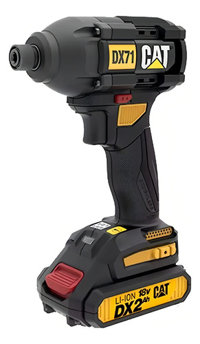 Llave de impacto, 18 V, batería sin escobillas, 215 nm, 2.0 ah, DX71b Cat