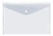 Comprar Sobre Plastico Pvc Con Boton Oficio Transparente X 12 Unid. Color Transparente Cristal
