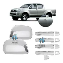 Comprar Kit Apliques Cromados Manijas + Espejos Toyota Hilux 2005 2006 2007 2008 2009 2010 2011 2012 2013 2014 2015
