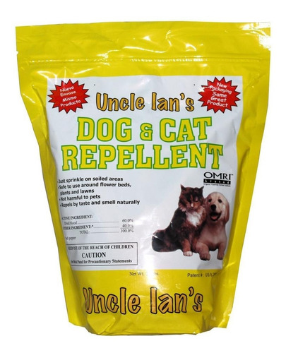 Uncle Ian's  Repelente Granulado Para Perros Y Gatos 2.3lbs