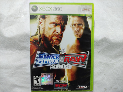 Wwe Smackdown Vs Raw 2009 Completo Xbox 360 $399