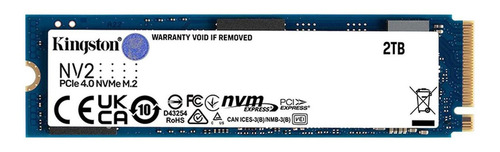 Disco sólido SSD interno Kingston SNV2S/2000G 2TB azul