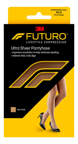 Futuro Pantimedias Para Mujer, Grandes, De Compresion Suave,