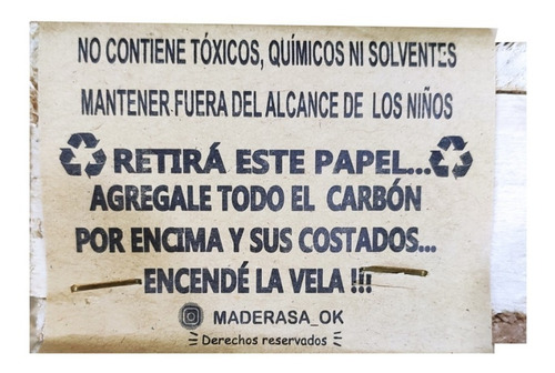 Caja Iniciador De Fuego Carbón Leña Encendedor De Carbon