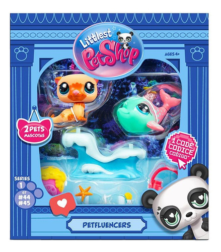 Muñecos Littlest Pet Shop Petfluencer Pairs #46 Y #47 Hasbro