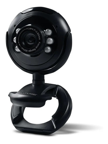 Webcam Visão Noturna 16 Megapixel Usb Led Multilaser - Wc045