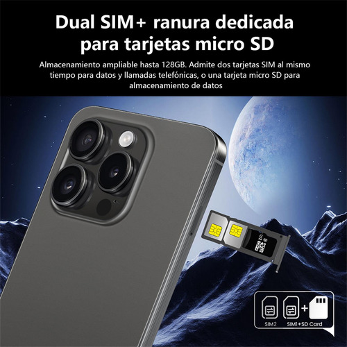 Teléfonos Inteligentes Android Baratos 4g I15 Pro Max 6.79 Pulgadas Ram3gb Y Rom32gb