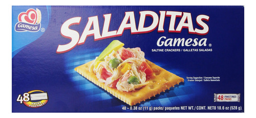 Gamesa Saladitas Crackers, 48 Unidades (paquete De 1)
