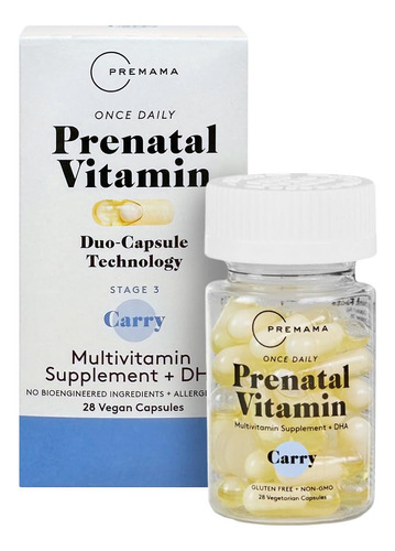 Premama Vitaminas Prenatales Para Mujeres, Suplemento Multiv