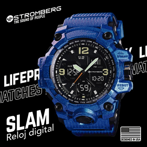 Imagen 5 de 7 de Reloj Stromberg Slam Sumergible Dual Ultra-violeta