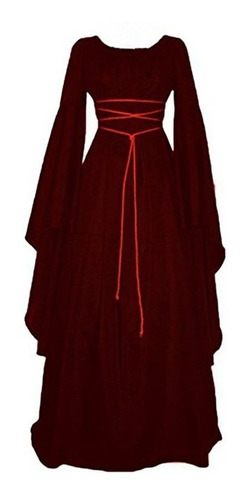 Vestido Vintage Para Mujer Vestido Medieval De Halloween A