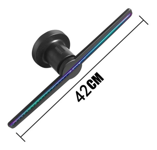 Projetor Display Holograma 3d Led Ventilador Holográfico 8gb