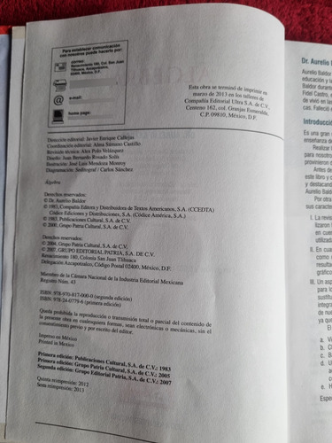 Baldor Álgebra Disco Incluído Pasta Dura (Usado)