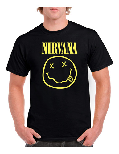 Polera Hombre Estampado Nirvana