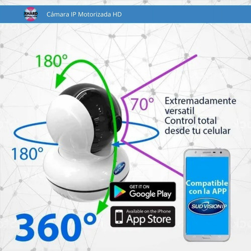 Camara Seguridad Ip 1080p Motorizado Wifi Vision Nocturna Hd