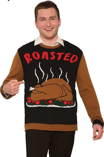 Suéter Navidad Ugly Sweater Pavo Día De Gracias Xl