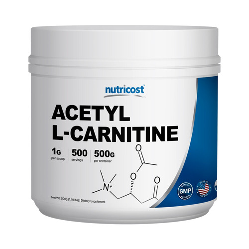 Nutricost Acetil L-carnitina (alcar) 500 Gramos 1000 Mg Por